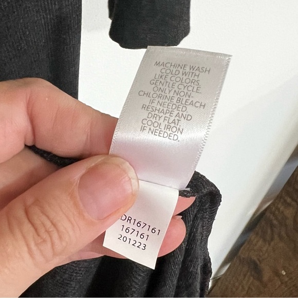 J.Jill Charcoal Ribbed Knit Wrap Dress - Picture 15 of 15